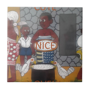 African Traditional Homestead Lifestyle Tile