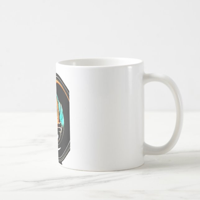 African Traditional Pattern Art Print Coffee Mug (Right)