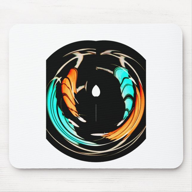 African Traditional Pattern Art Print Mouse Mat (Front)