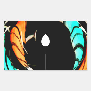 African Traditional Pattern Art Print Rectangular Sticker