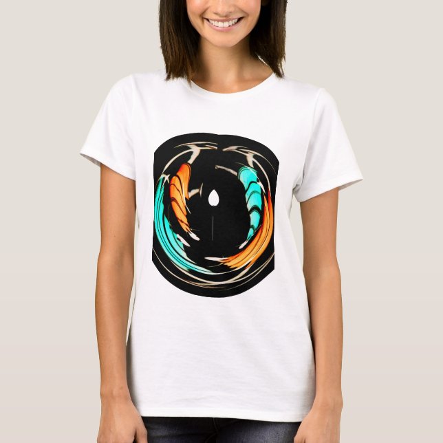 African Traditional Pattern Art Print T-Shirt (Front)