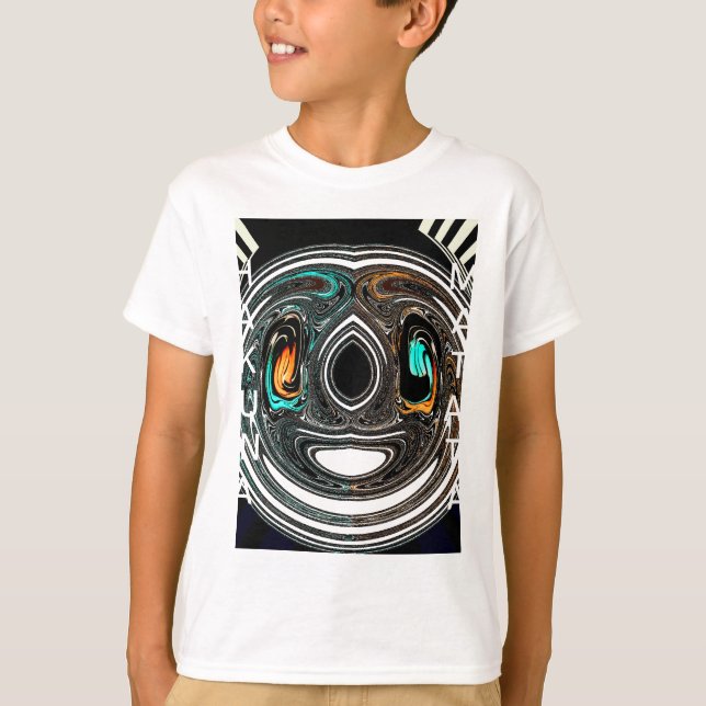 African Traditional Pattern Art Print T-Shirt (Front)