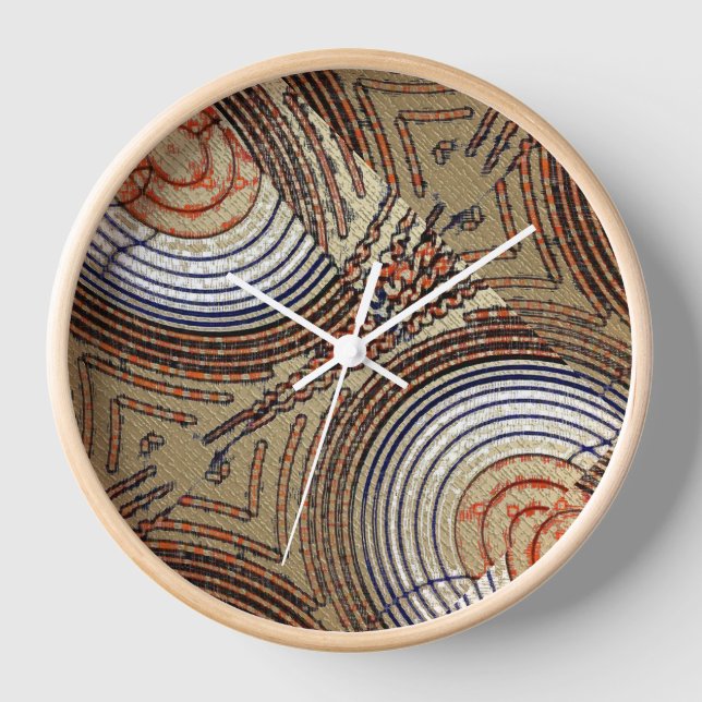  African Tree Rings  Clock (Front)