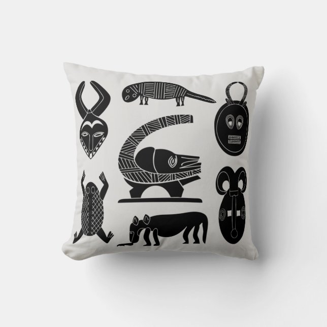 African tribal art cushion (Front)