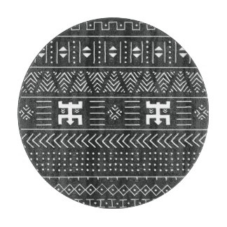 African Tribal Art: Geometric Black & White Cutting Board
