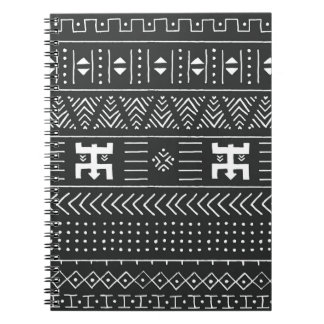 African Tribal Art: Geometric Black & White Notebook