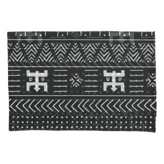 African Tribal Art: Geometric Black & White Pillowcase