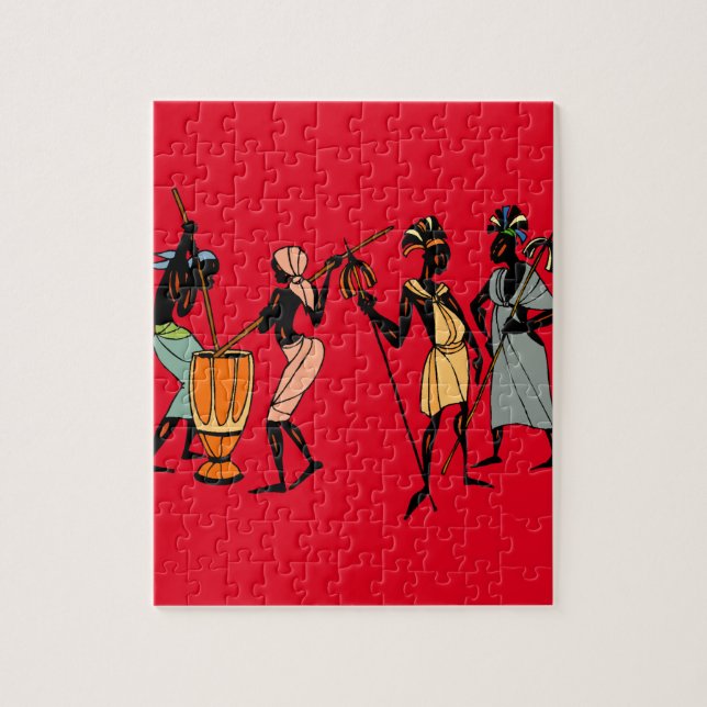African tribal art jigsaw puzzle (Vertical)