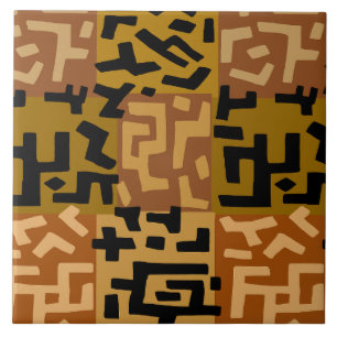 African Tribal BaKuba Tile