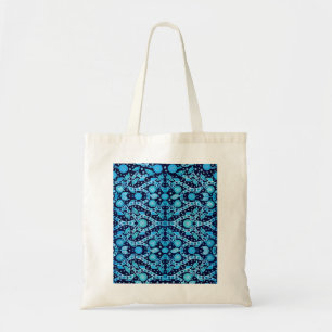 African Tribal Batik Blue Tote Bag