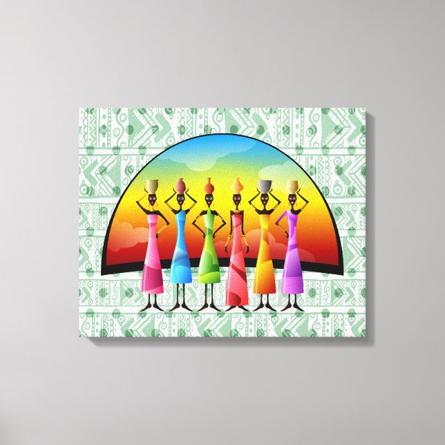 African Tribal Canvas Print (Front)