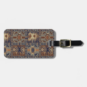 African Tribal Contemporary Collage Luggage Tag