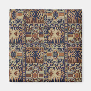African Tribal Contemporary Collage Magnet