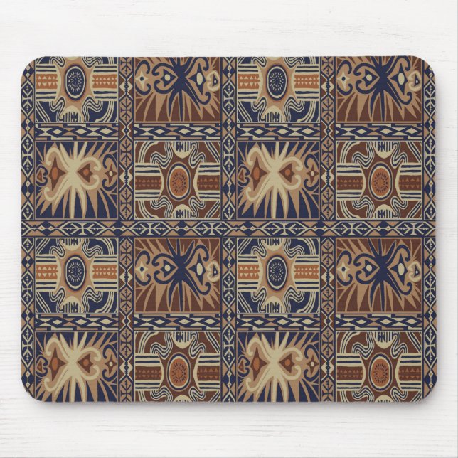 African Tribal Contemporary Collage Mouse Mat (Front)