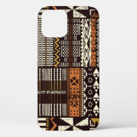 African tribal fabric, abstract vintage.