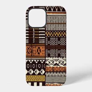 African tribal fabric, abstract vintage. iPhone 12 case