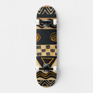 African tribal folk art Skateboard