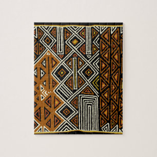 African Tribal Kuba Design Jigsaw Puzzle