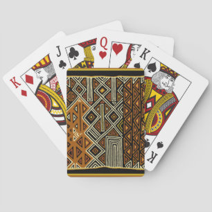 African Tribal Kuba Design Playing Cards