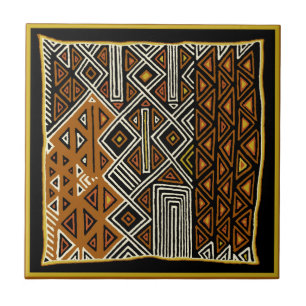 African Tribal Kuba Design Tile