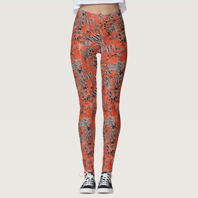 African, tribal. leggings (Front)