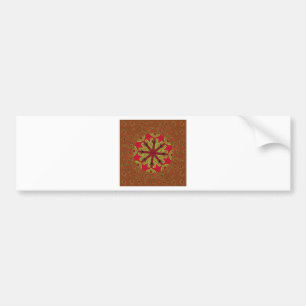 African Tribal Mandala Bumper Sticker