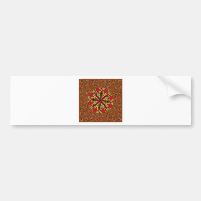 African Tribal Mandala Bumper Sticker (Front)