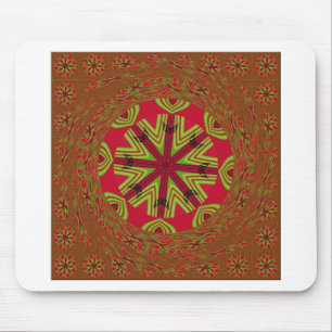 African Tribal Mandala Mouse Mat