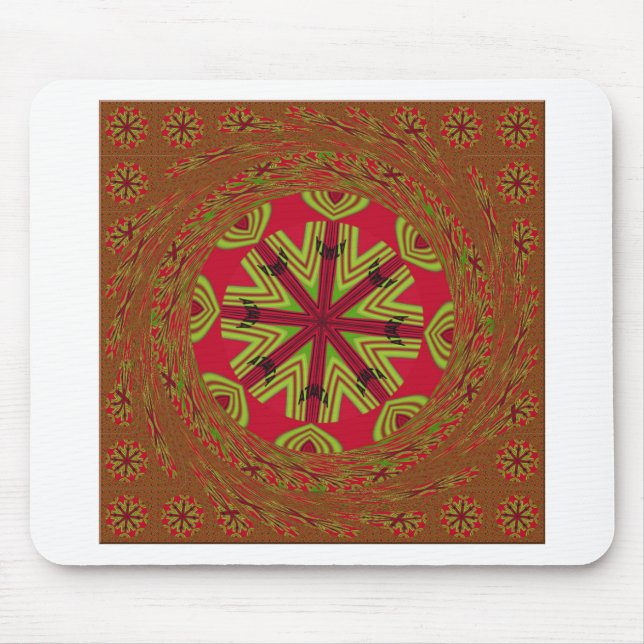 African Tribal Mandala Mouse Mat (Front)