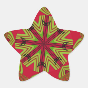 African Tribal Mandala Star Sticker