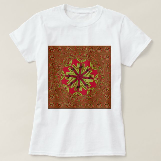 African Tribal Mandala T-Shirt (Design Front)