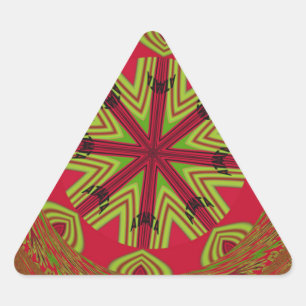 African Tribal Mandala Triangle Sticker