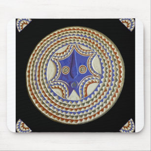 African Tribal Mask Mouse Mat
