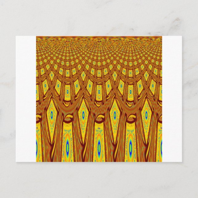 African Tribal Motif Postcard (Front)
