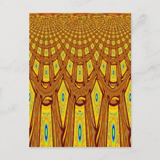 African Tribal Motif Postcard (Front)