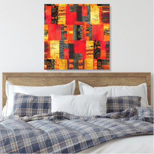 African Tribal Pattern Canvas Art