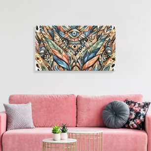 African Tribal Pattern Canvas Art