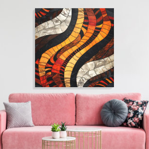 African Tribal Pattern Canvas Art