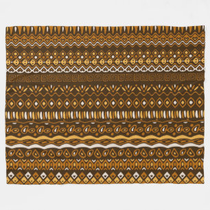 African Tribal Pattern Fleece Blanket