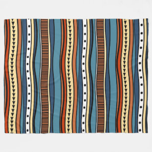 African Tribal Pattern Fleece Blanket