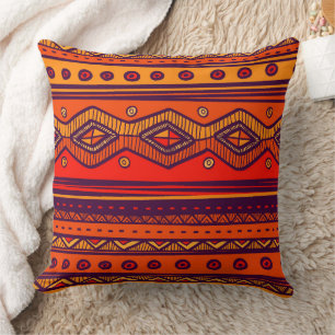 African Tribal Pattern home decor pillow