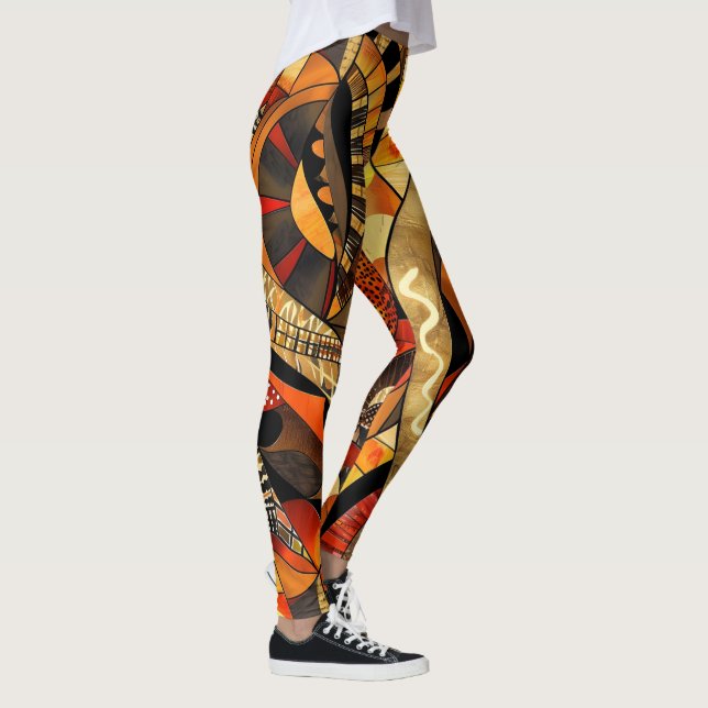 African Tribal Pattern Leggings (Right)