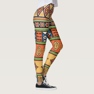 African Tribal Pattern Leggings