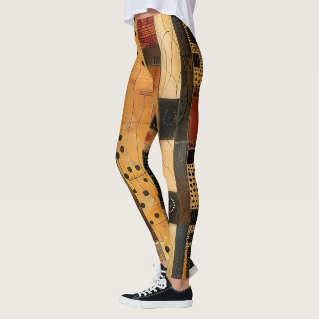 African Tribal Pattern Leggings (Left)