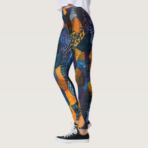 African Tribal Pattern Leggings