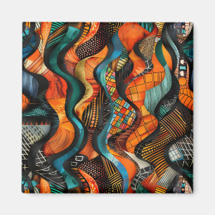 African Tribal Pattern Magnet