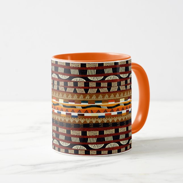 African Tribal  Pattern Mug (Front Right)