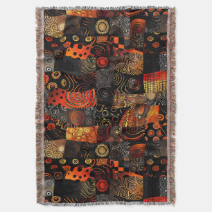African Tribal Pattern Throw Blanket