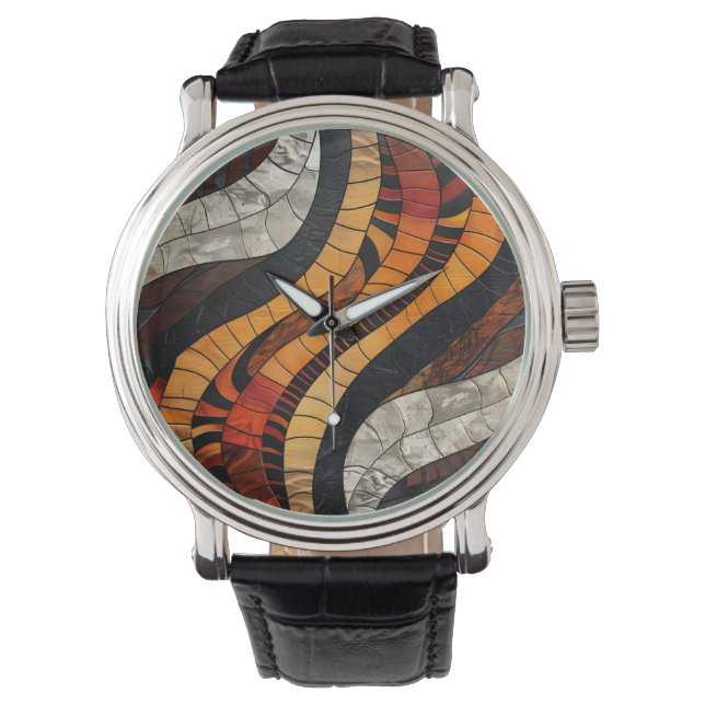 African Tribal Pattern Watch (Front)