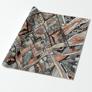 African Tribal Pattern Wrapping Paper